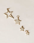 Naomi Eloise: 14k Gold Diamond Star Charms