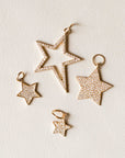 Naomi Eloise: 14k Gold Diamond Star Charms