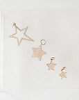 Naomi Eloise: 14k Gold Diamond Star Charms