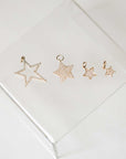 Naomi Eloise: 14k Gold Diamond Star Charms