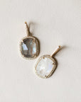 Naomi Eloise: 14k Gold Diamond Gemstone Pendants