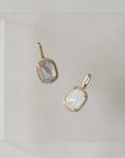 Naomi Eloise: 14k Gold Diamond Gemstone Pendants