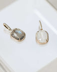 Naomi Eloise: 14k Gold Diamond Gemstone Pendants
