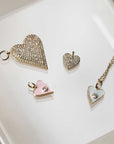 Naomi Eloise: 14k Gold Diamond Heart Pendants
