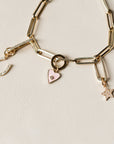 Naomi Eloise: 14k Gold Paperclip/Anchor Link Bracelets