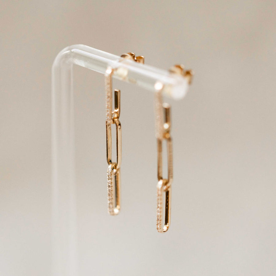 Naomi Eloise:  Diamond Link Earring