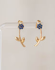 Naomi Eloise: 14k Gemstone Flora Earring