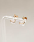 Naomi Eloise: Diamond Gemstone Chiclet Earring