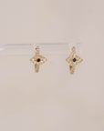 Naomi Eloise: Diamond Evil Eye Huggie Earring