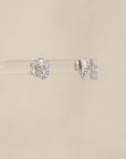Naomi Eloise: 14k Diamond LO-VE Stud Earrings