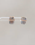 Naomi Eloise: Diamond Gemstone Chiclet Earring