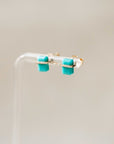Naomi Eloise: Diamond Gemstone Chiclet Earring