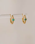 Naomi Eloise: Diamond/Gemstone Huggie Earring
