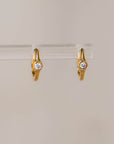 Naomi Eloise: Diamond/Gemstone Huggie Earring