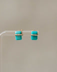 Naomi Eloise: Diamond Gemstone Chiclet Earring
