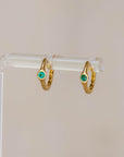 Naomi Eloise: Diamond/Gemstone Huggie Earring