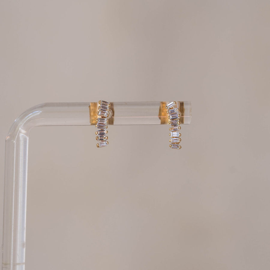 Naomi Eloise:  Diamond Bar Earring