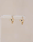 Naomi Eloise: Diamond Evil Eye Huggie Earring