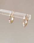 Naomi Eloise: Baguette Diamond Huggie Earring