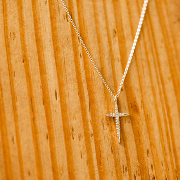 Naomi Eloise:  Diamond Cross Necklace