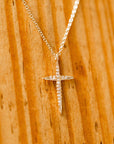 Naomi Eloise:  Diamond Cross Necklace