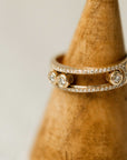 Naomi Eloise: 14k Gold Diamond Slider Ring