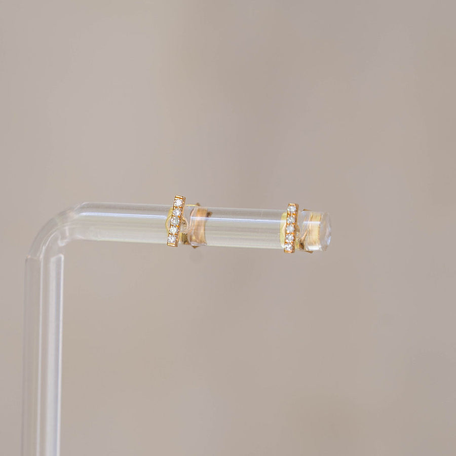 Naomi Eloise:  Diamond Bar Earring