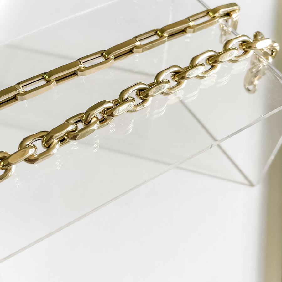 Naomi Eloise: 14k Gold Chain Link Bracelet