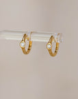 Naomi Eloise: Diamond/Gemstone Huggie Earring