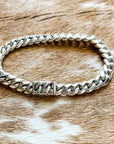 Men:  Woven Sterling Silver Bracelet
