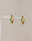 Naomi Eloise: Diamond/Gemstone Huggie Earring